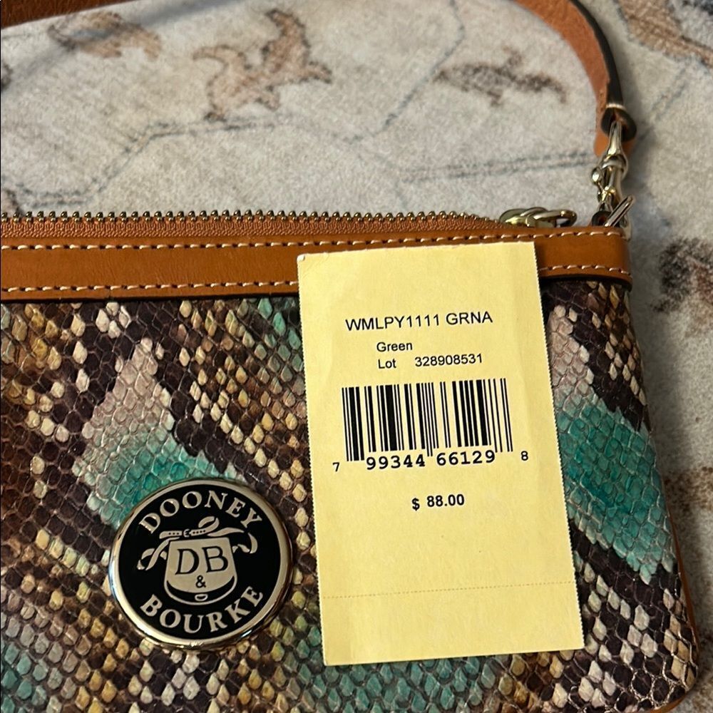 Dooney & Bourke Multicolor Python Print Wristlet - image 2